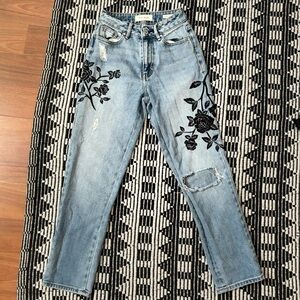 Pacsun ripped high rise mom jeans